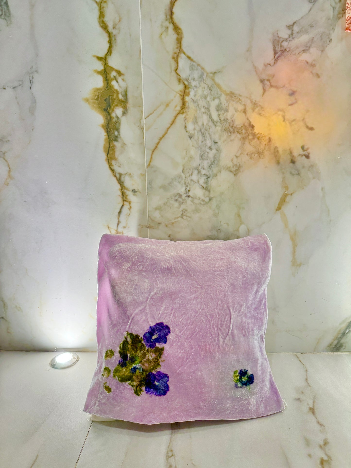 Cojines de Seda Terciopelo teñidos y estampados con Flores para el Día de las Madres 🌺 🌸🌷💐🌼 Silk & Pepper