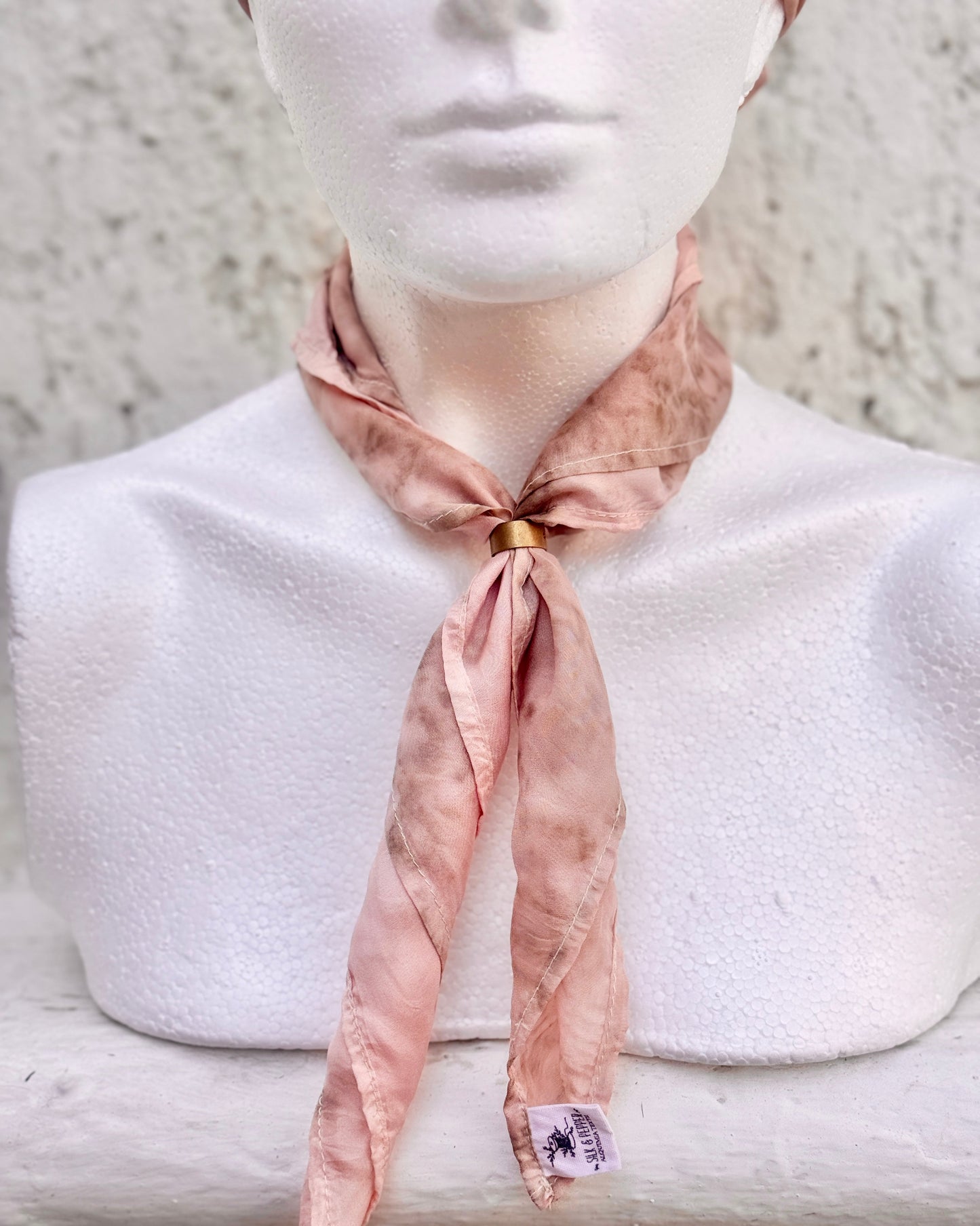 The "Classic" Silk & Pepper Silk Scarf