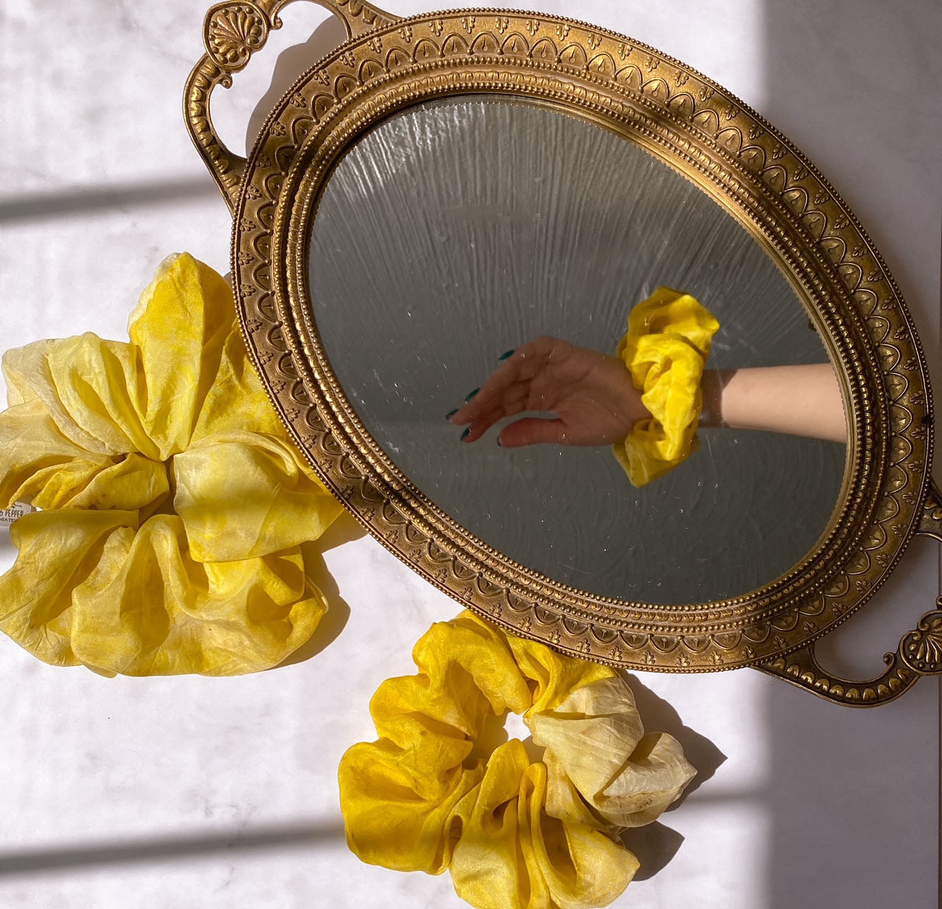 Botanical Print Kit in Silk & Pepper yellow tones