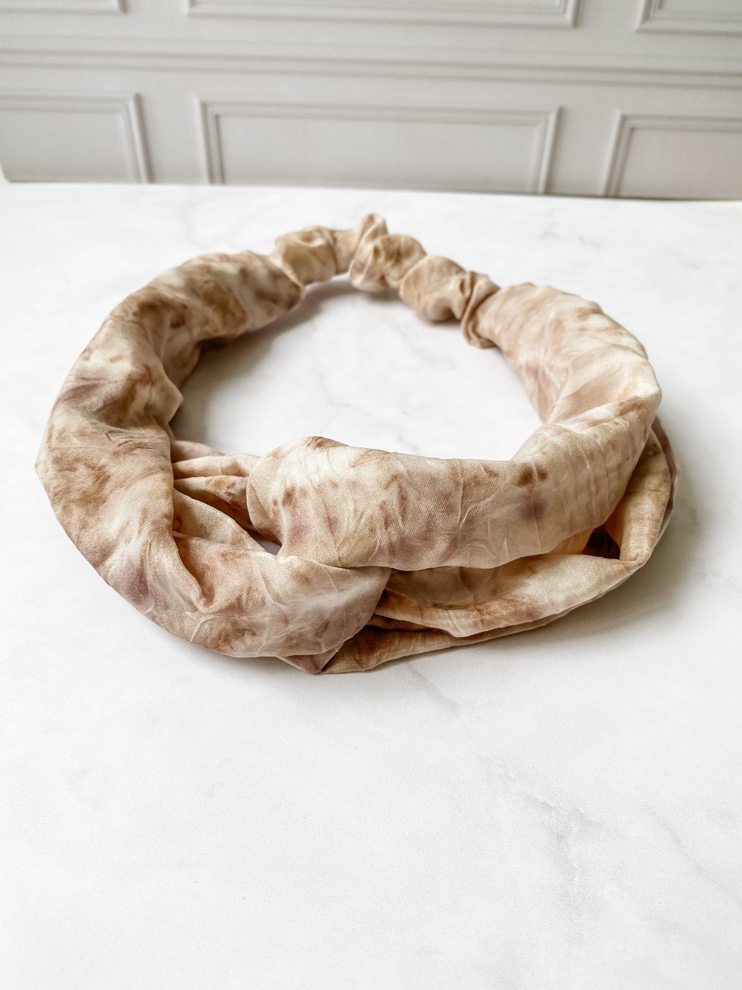 Luxurious Dusty Rose Silk Headband