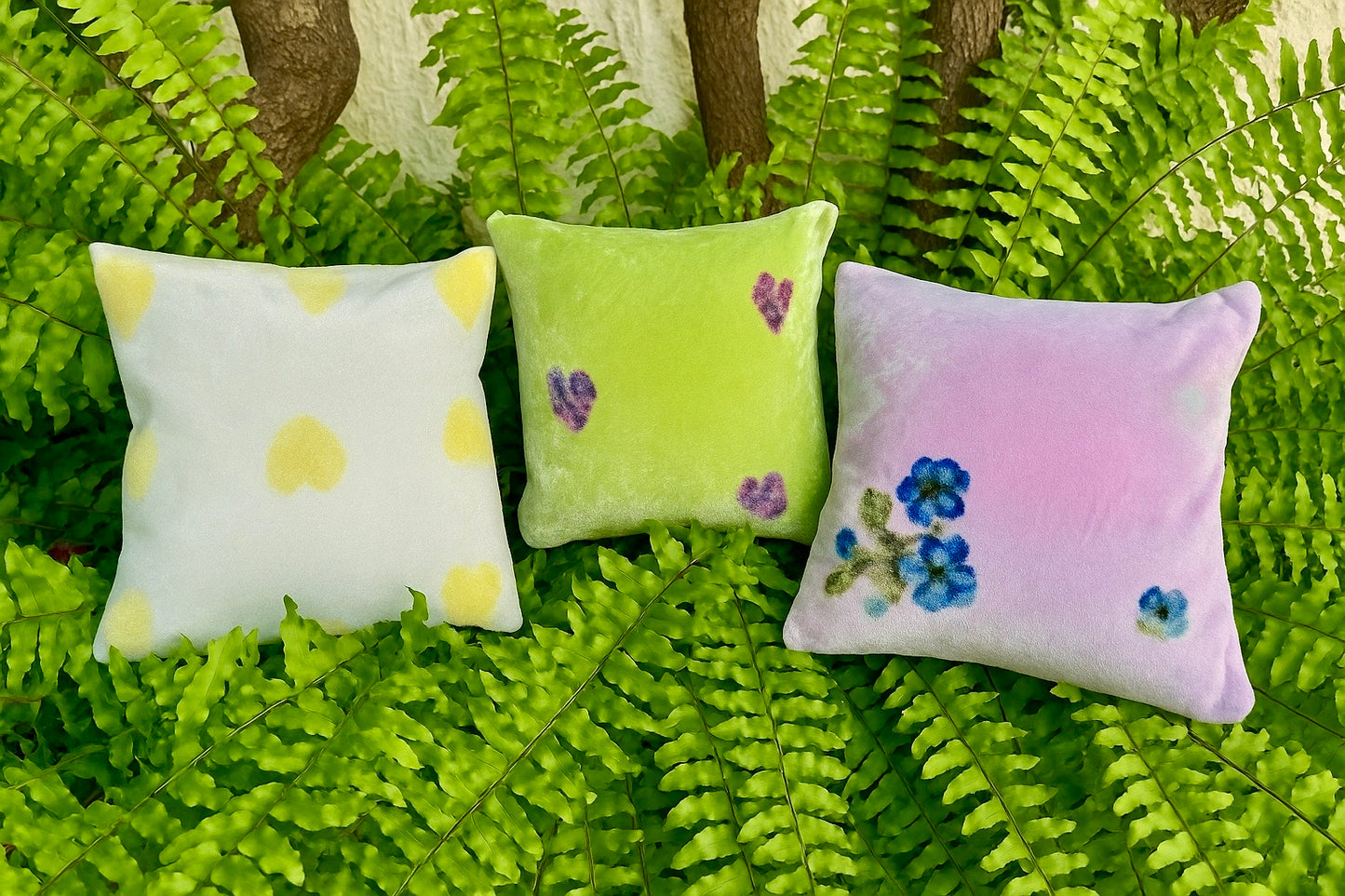 Cojines de Seda Terciopelo teñidos y estampados con Flores para el Día de las Madres 🌺 🌸🌷💐🌼 Silk & Pepper