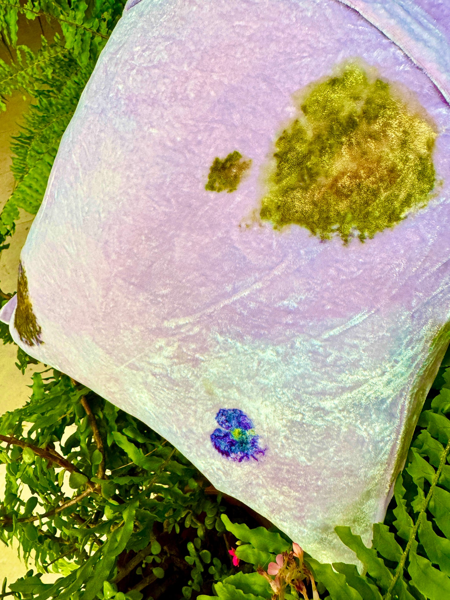 Cojines de Seda Terciopelo teñidos y estampados con Flores para el Día de las Madres 🌺 🌸🌷💐🌼 Silk & Pepper